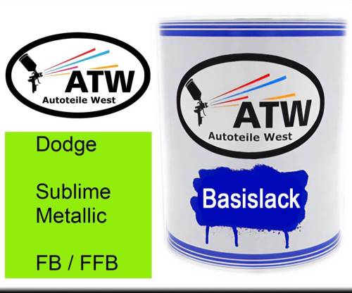 Dodge, Sublime Metallic, FB / FFB: 1L Lackdose, von ATW Autoteile West.